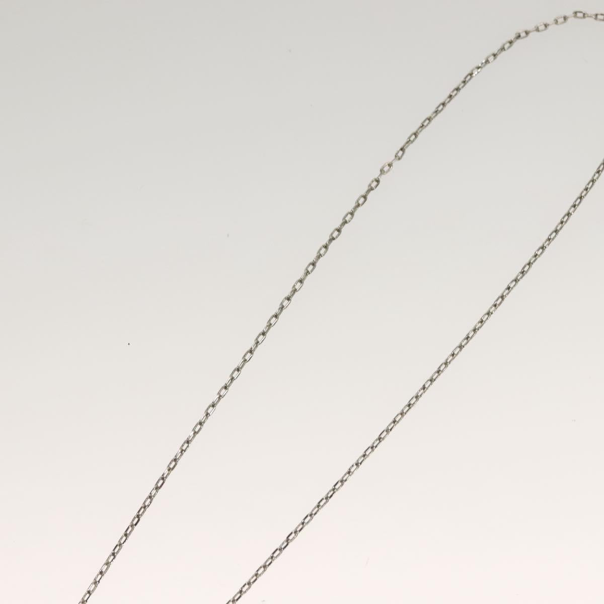 Salvatore Ferragamo Gancini Necklace metal Silver Auth 135938