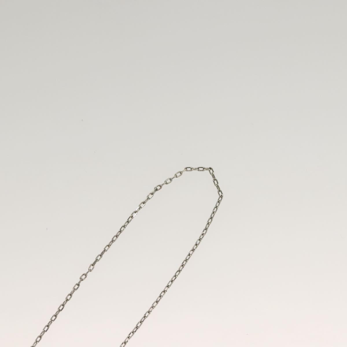 Salvatore Ferragamo Gancini Necklace metal Silver Auth 135938