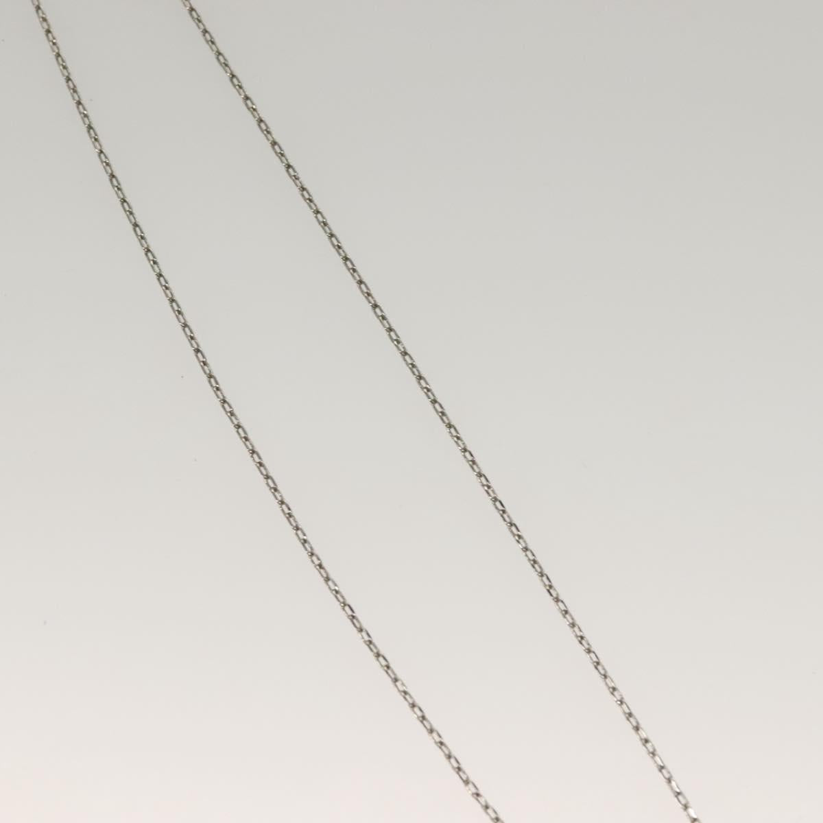 Salvatore Ferragamo Gancini Necklace metal Silver Auth 135938