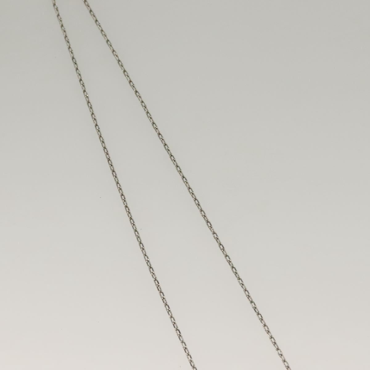 Salvatore Ferragamo Gancini Necklace metal Silver Auth 135938