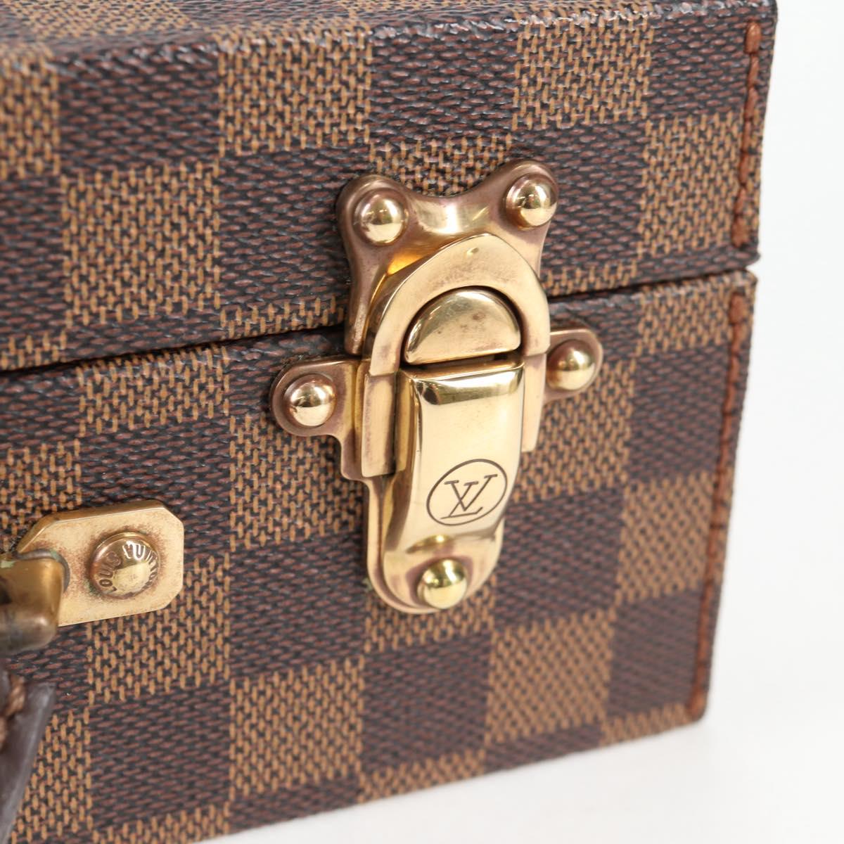 LOUIS VUITTON Damier Ebene Boite Bijou Jewelry Box SPO LV Auth 135955SV
