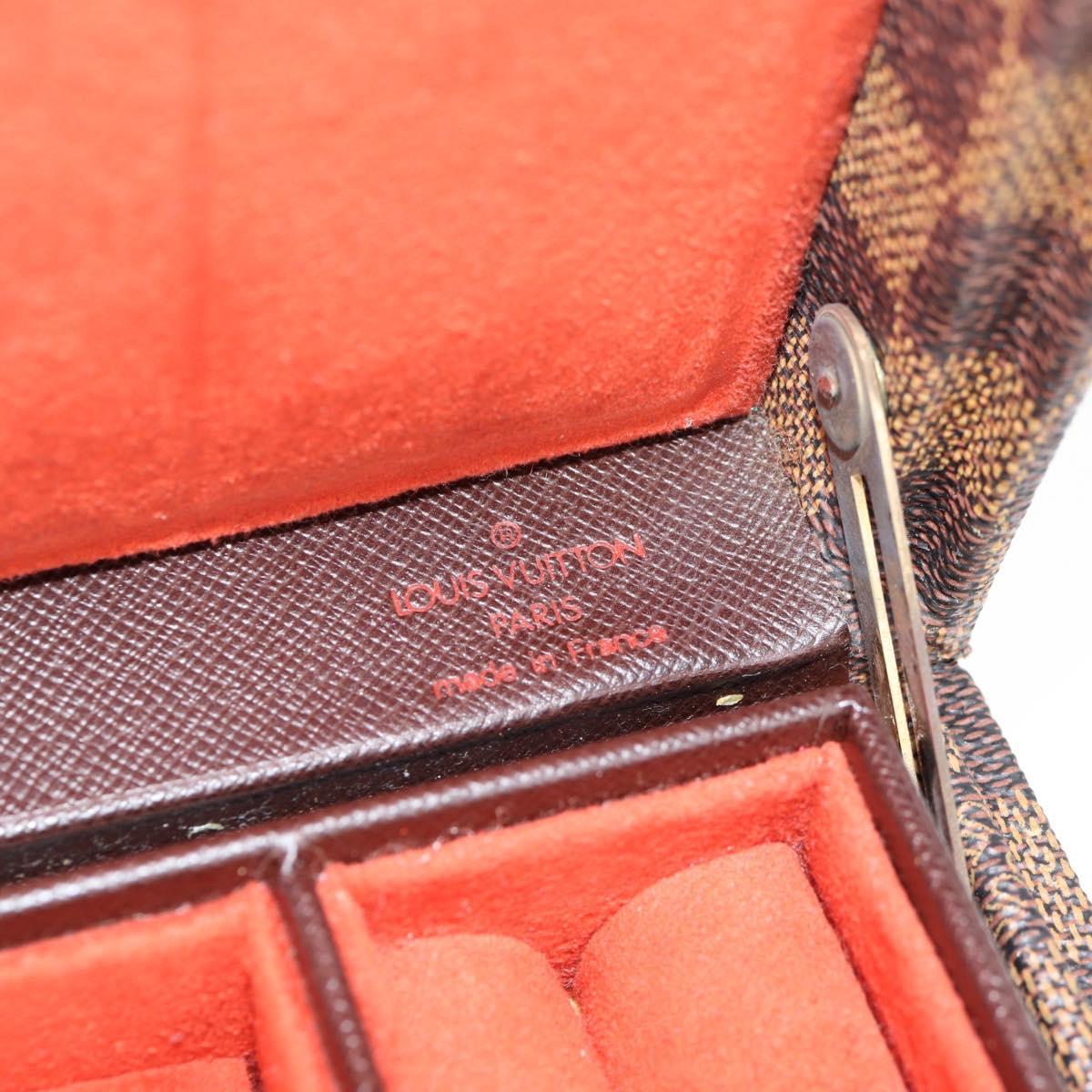 LOUIS VUITTON Damier Ebene Boite Bijou Jewelry Box SPO LV Auth 135955SV