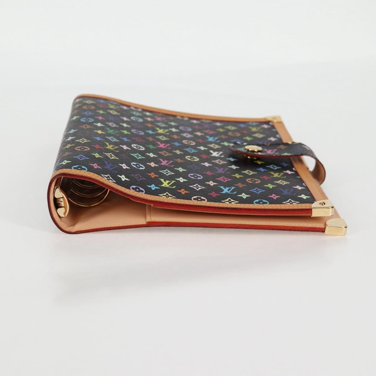 LOUIS VUITTON Multicolor Agenda GM Day Planner Cover Black R20893 Auth 135956V