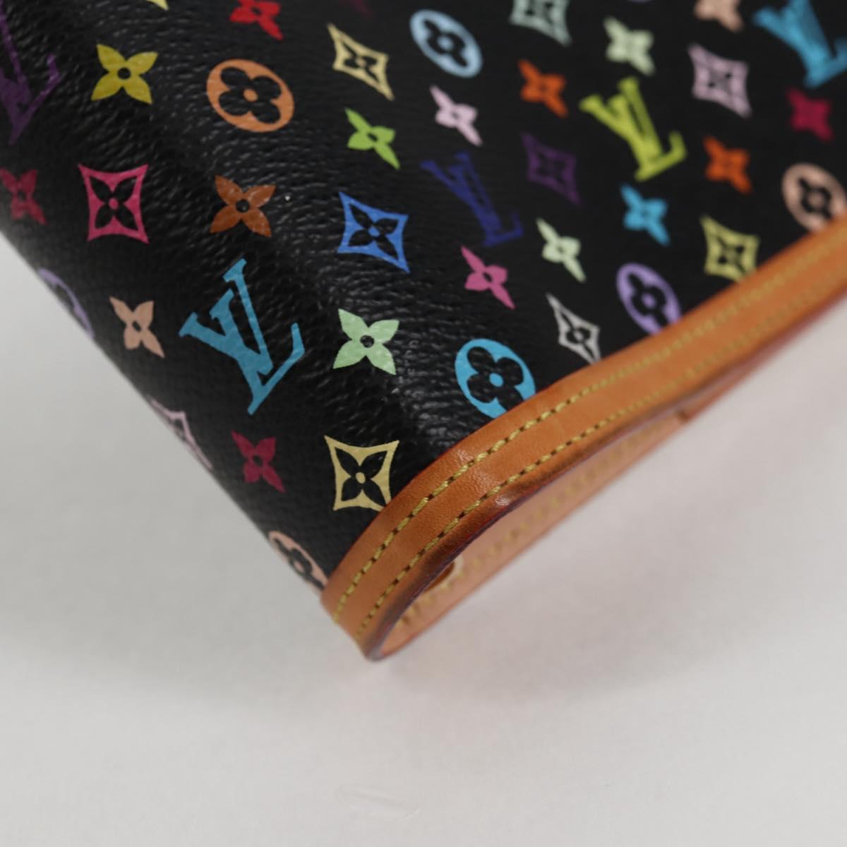 LOUIS VUITTON Multicolor Agenda GM Day Planner Cover Black R20893 Auth 135956V