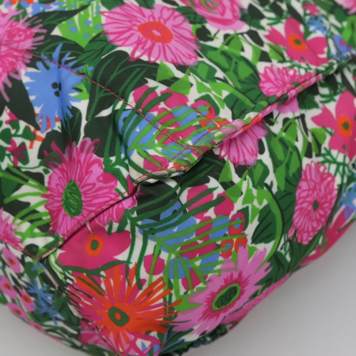 PRADA Tote Bag Nylon Multicolor Silver Auth 135984