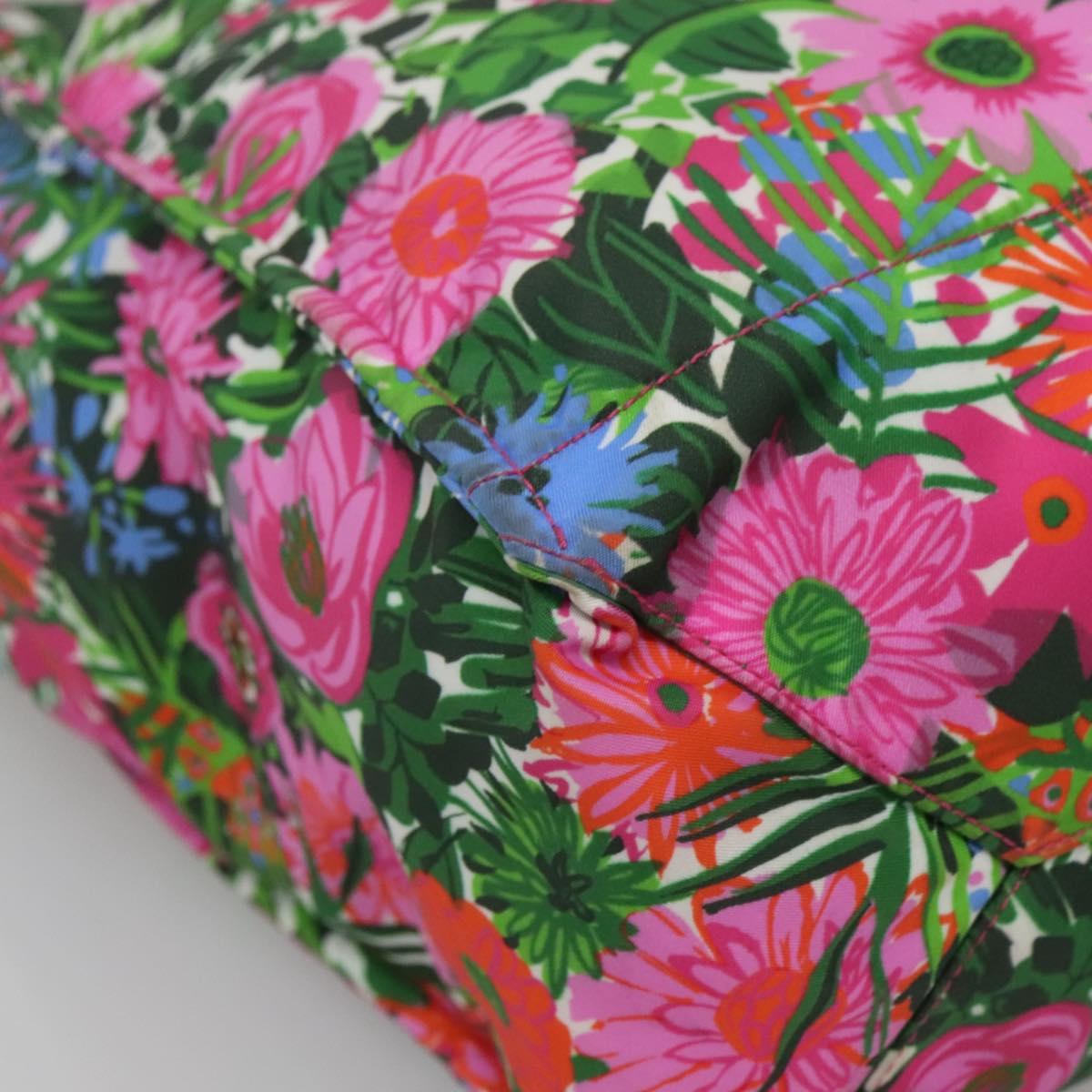 PRADA Tote Bag Nylon Multicolor Silver Auth 135984