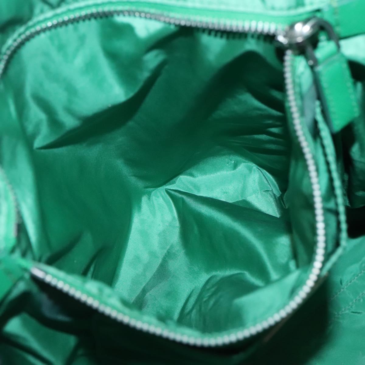 PRADA Tote Bag Nylon Multicolor Silver Auth 135984