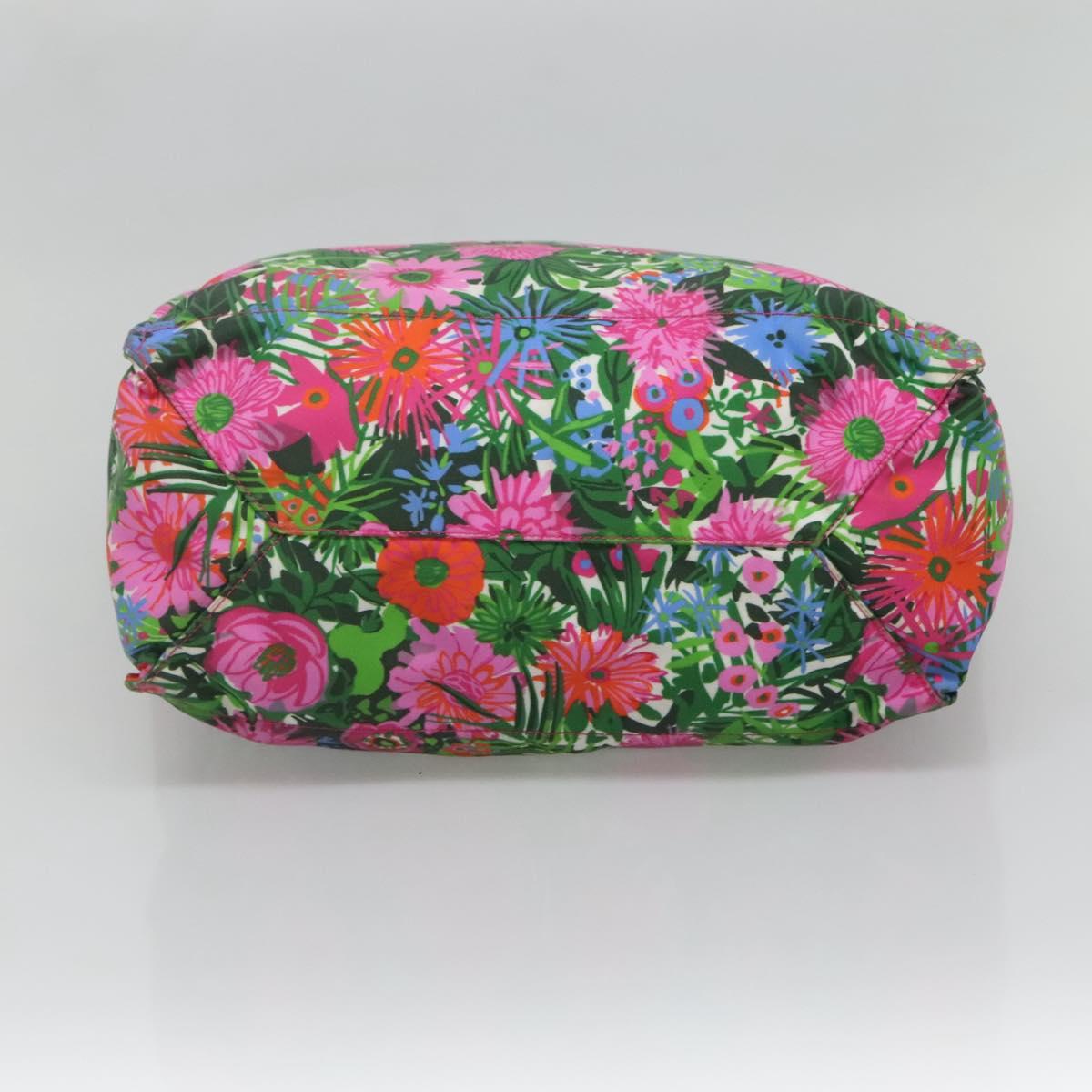 PRADA Tote Bag Nylon Multicolor Silver Auth 135984