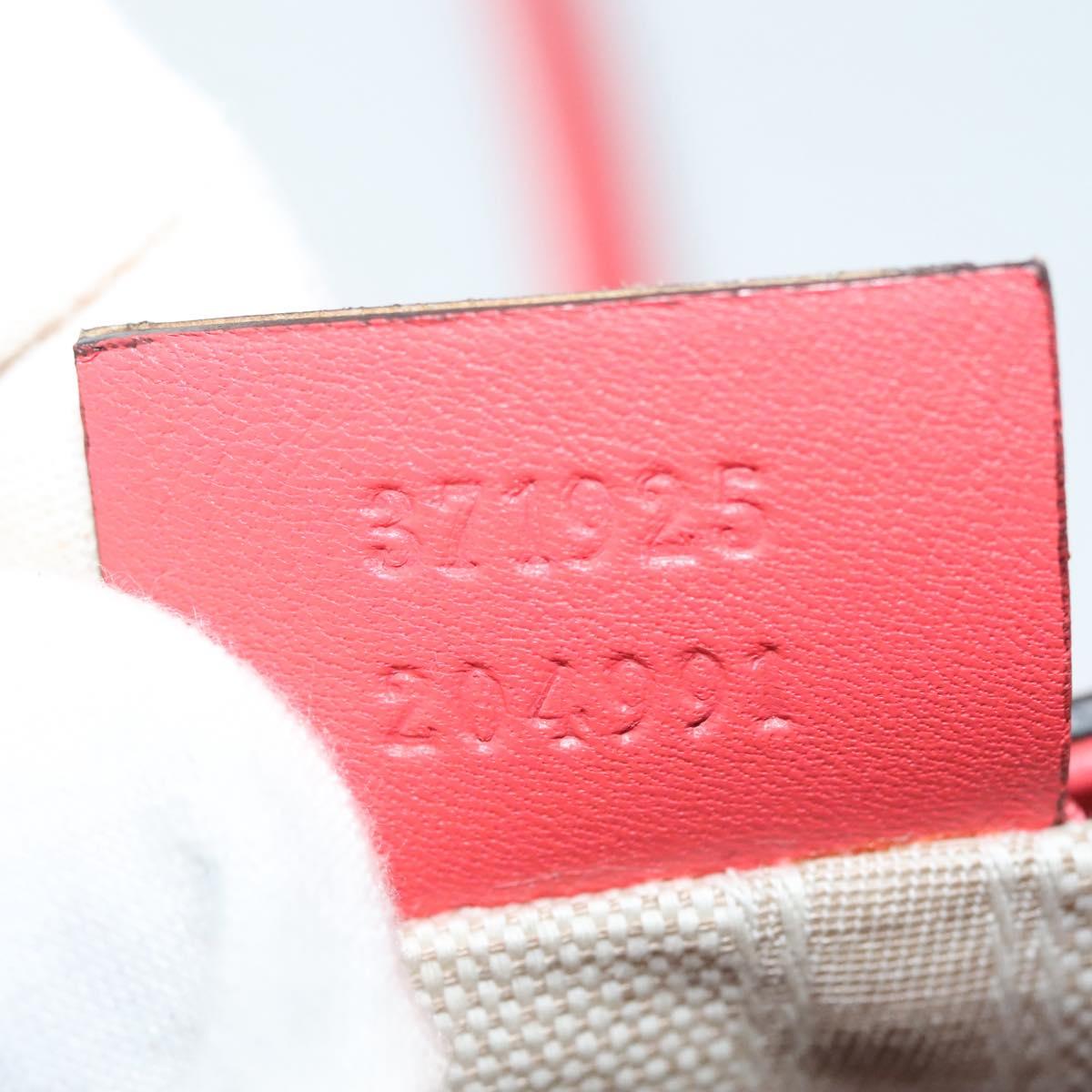 GUCCI Hand Bag Enamel 2way Red Gold 371925 Auth 135992
