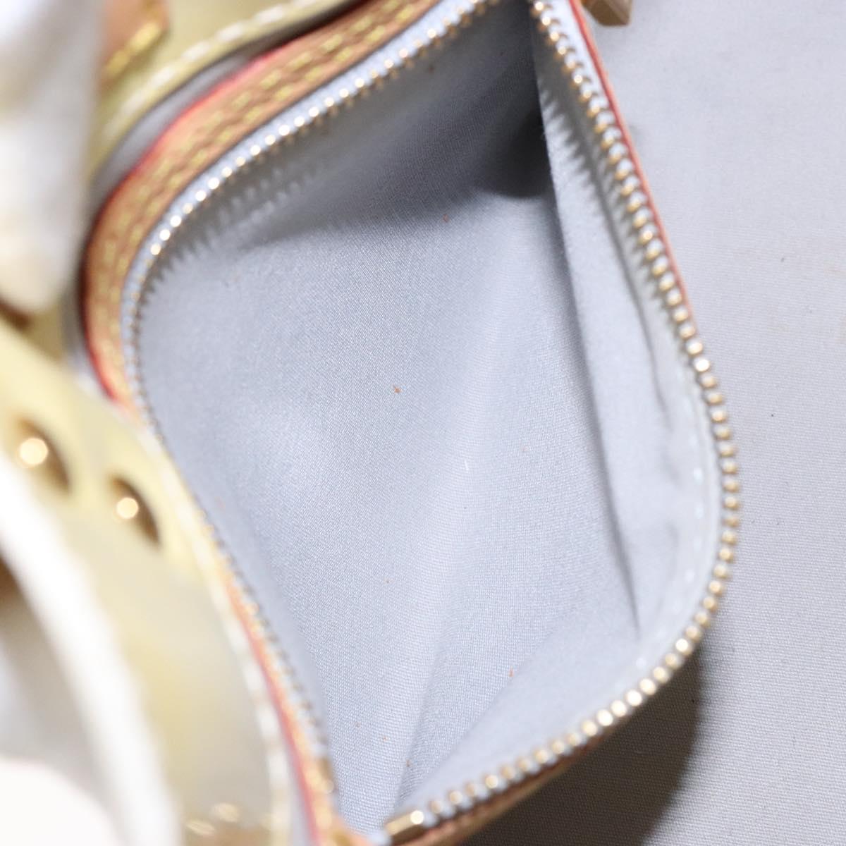 LOUIS VUITTON Monogram Vernis Reade PM Hand Bag Perle M91336 LV Auth 136003