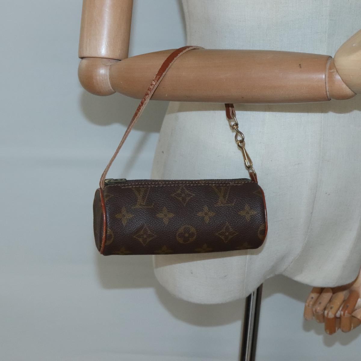 LOUIS VUITTON Monogram Papillon Pouch LV Auth 136009