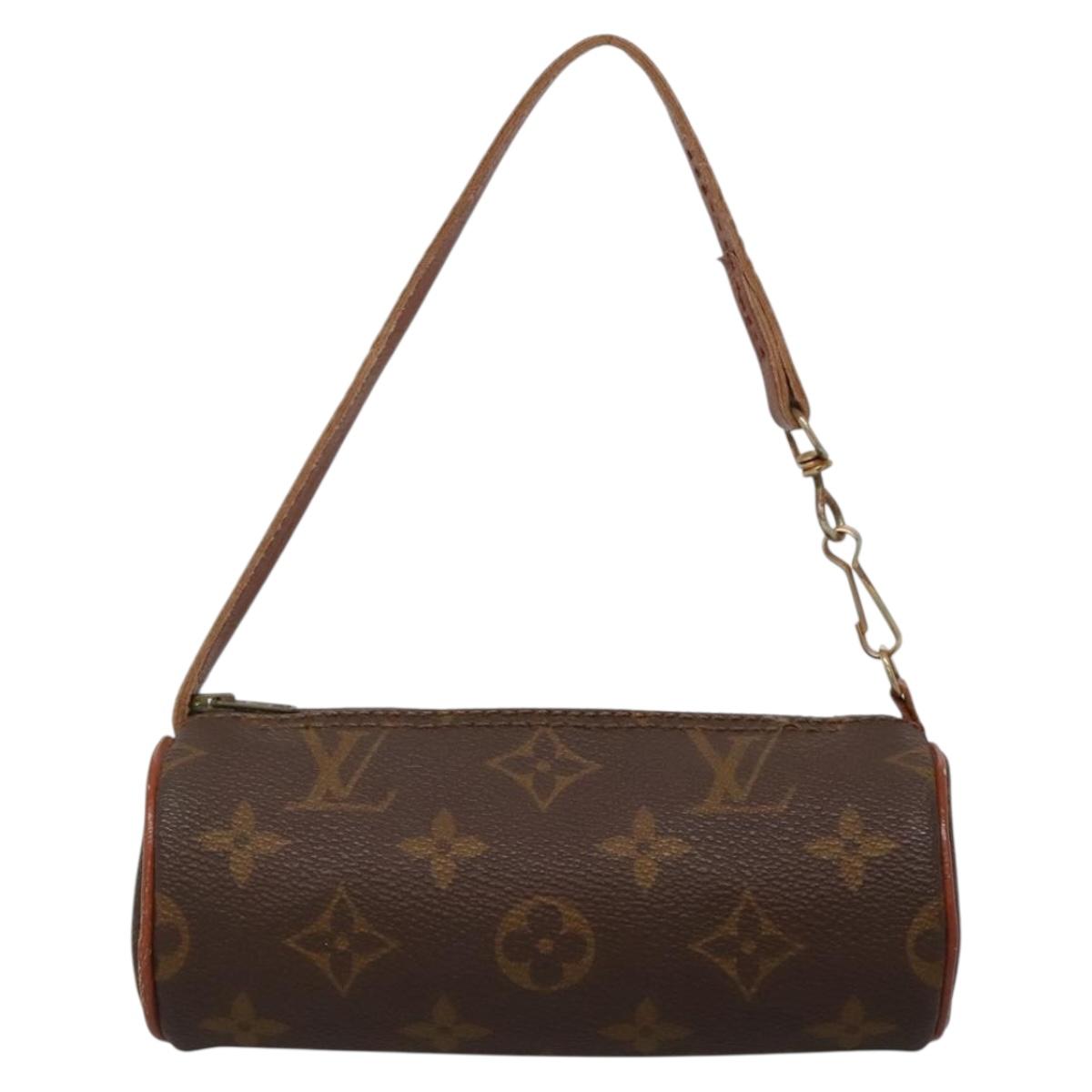 LOUIS VUITTON Monogram Papillon Pouch LV Auth 136009