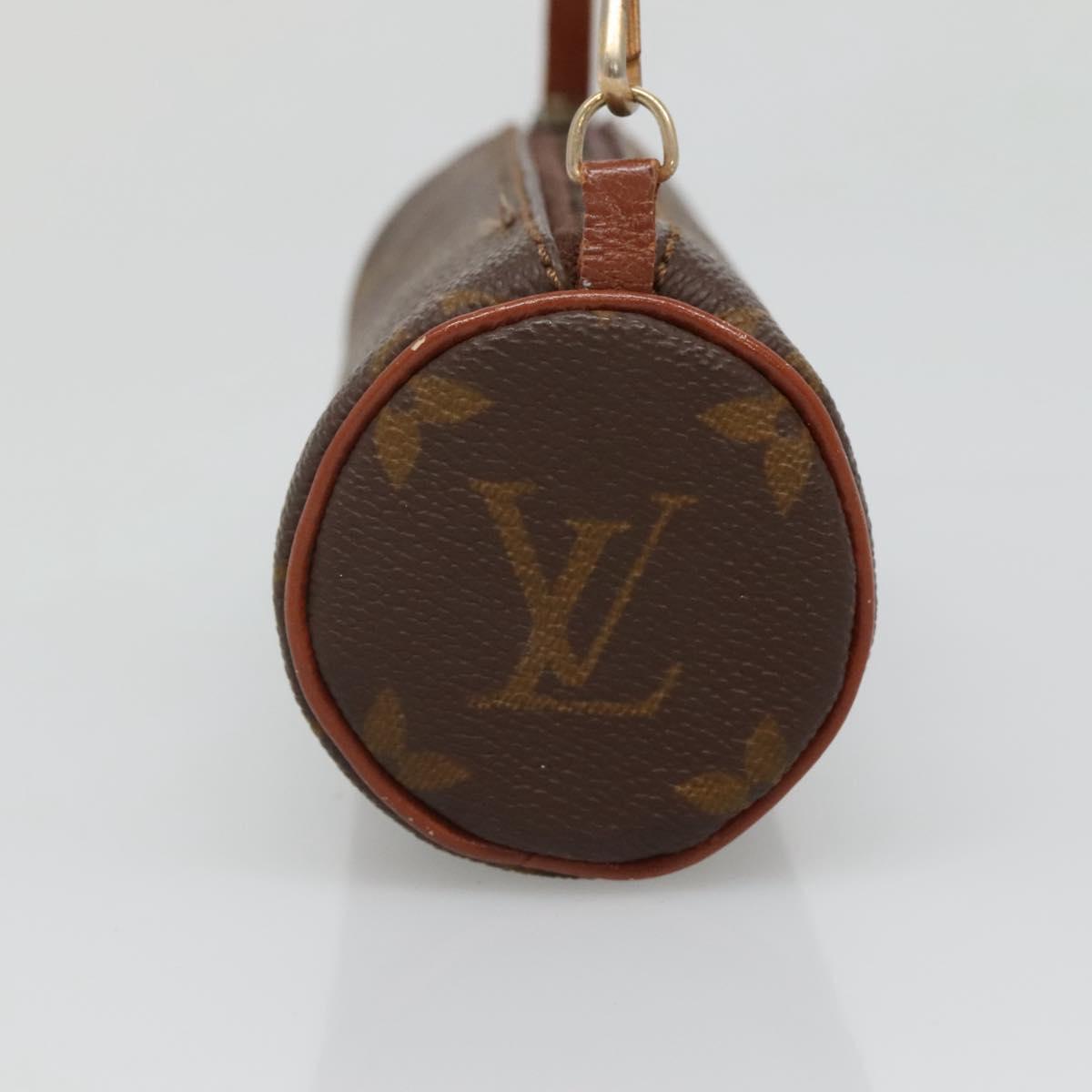LOUIS VUITTON Monogram Papillon Pouch LV Auth 136009