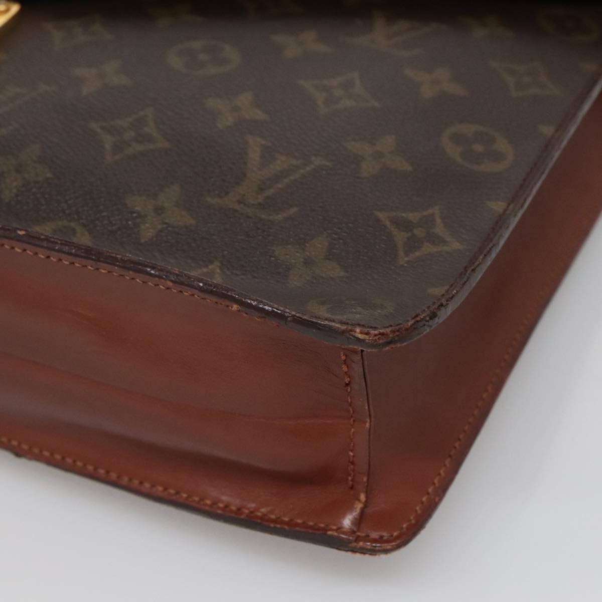 LOUIS VUITTON Monogram Porte Documents Bandouliere Bag M53338 Auth 136013