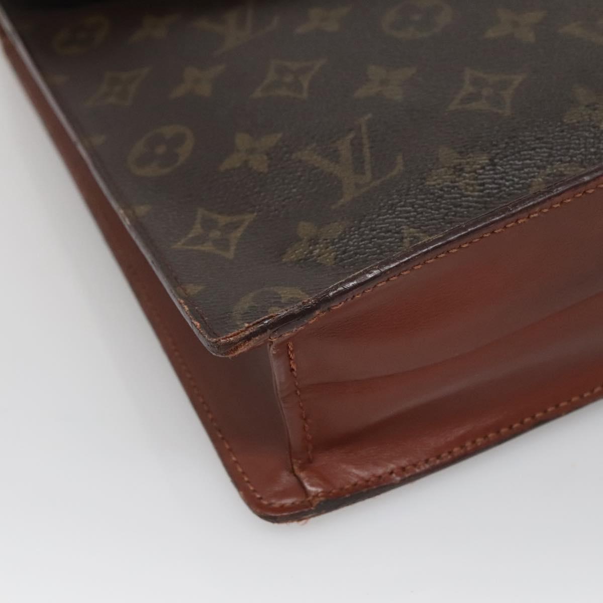 LOUIS VUITTON Monogram Porte Documents Bandouliere Bag M53338 Auth 136013
