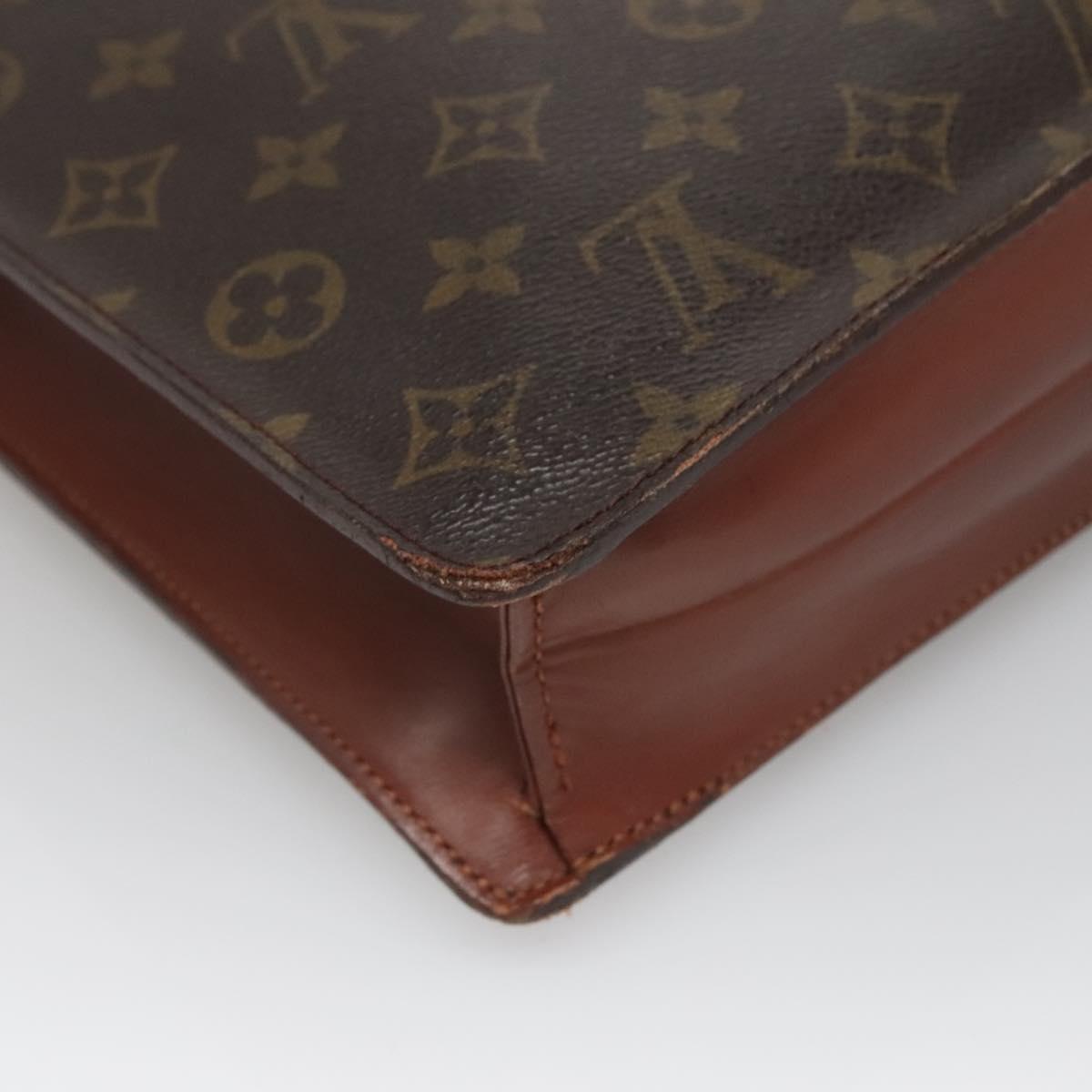 LOUIS VUITTON Monogram Porte Documents Bandouliere Bag M53338 Auth 136013