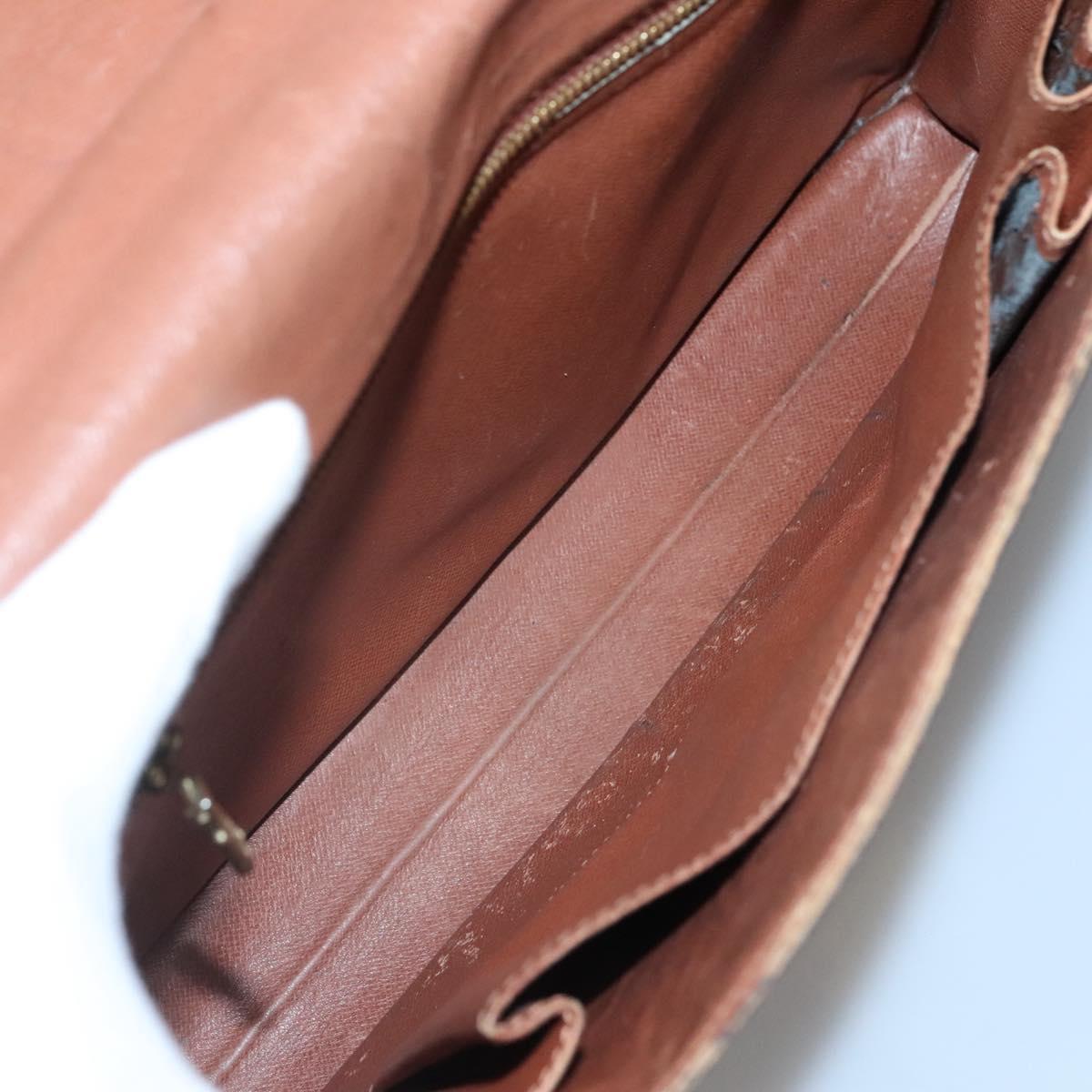 LOUIS VUITTON Monogram Porte Documents Bandouliere Bag M53338 Auth 136013