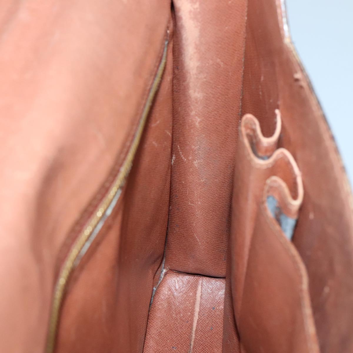 LOUIS VUITTON Monogram Porte Documents Bandouliere Bag M53338 Auth 136013