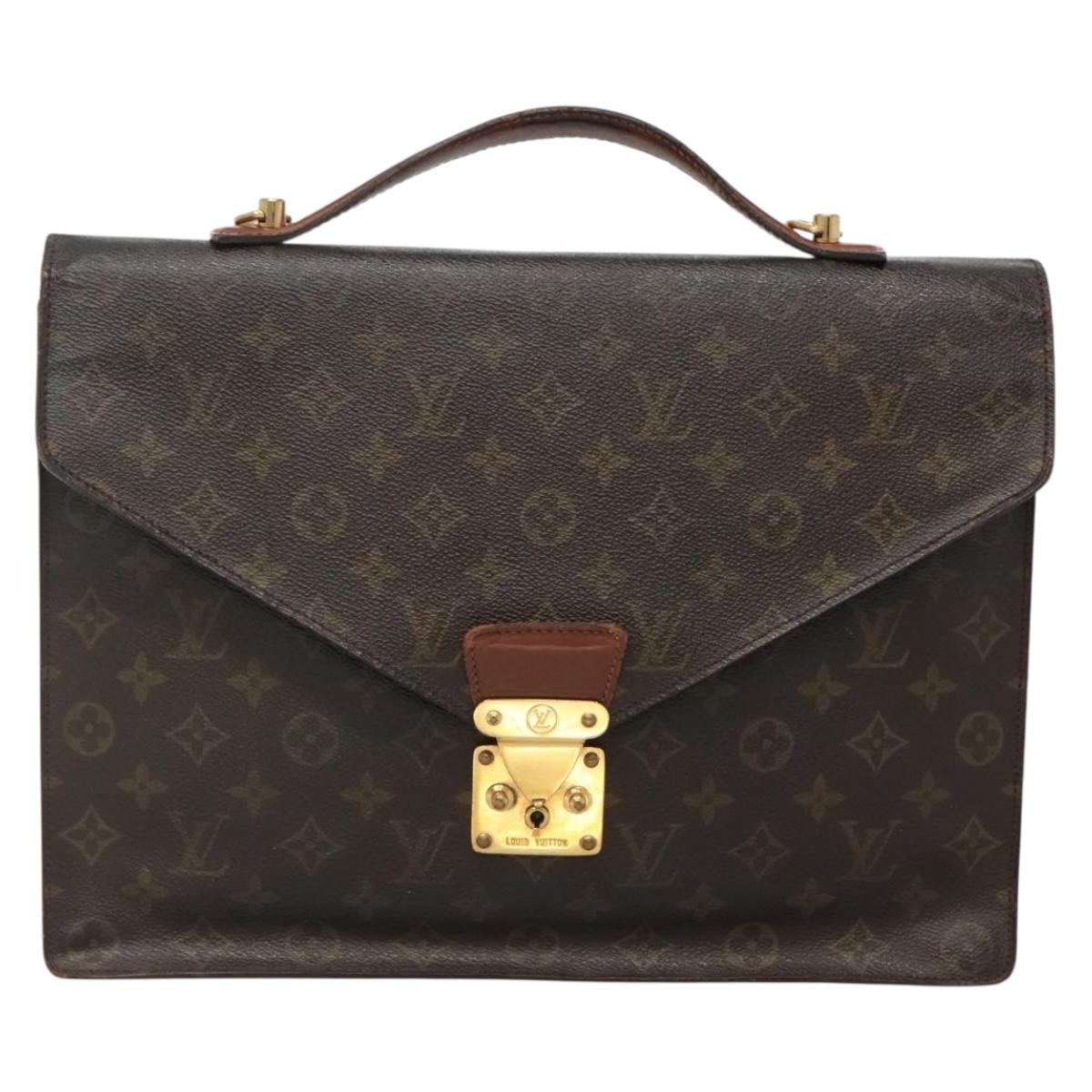 LOUIS VUITTON Monogram Porte Documents Bandouliere Bag M53338 Auth 136013