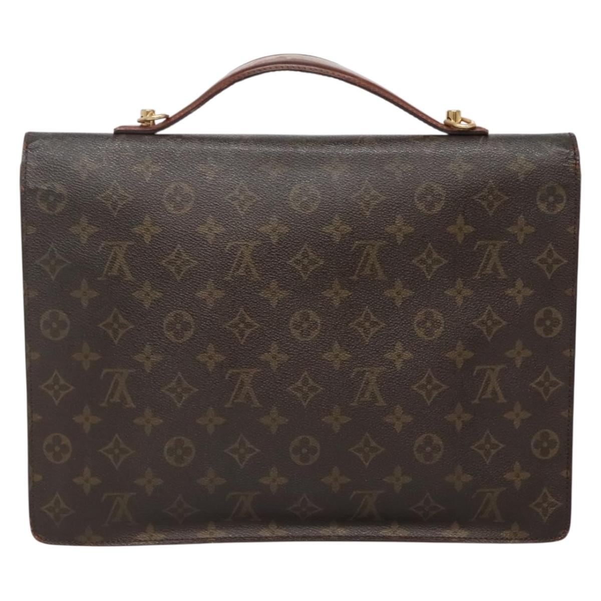 LOUIS VUITTON Monogram Porte Documents Bandouliere Bag M53338 Auth 136013