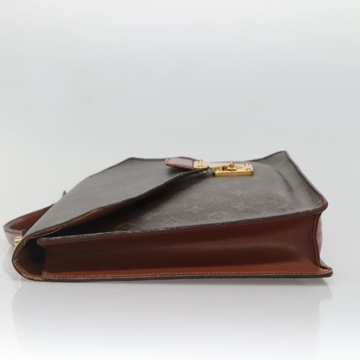 LOUIS VUITTON Monogram Porte Documents Bandouliere Bag M53338 Auth 136013