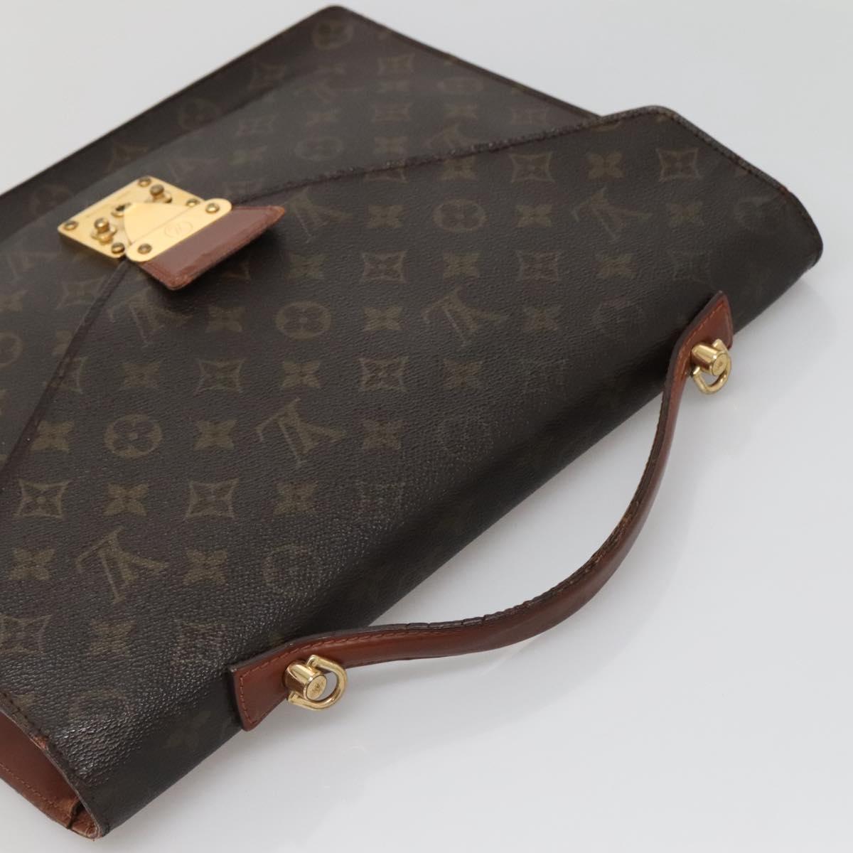 LOUIS VUITTON Monogram Porte Documents Bandouliere Bag M53338 Auth 136013