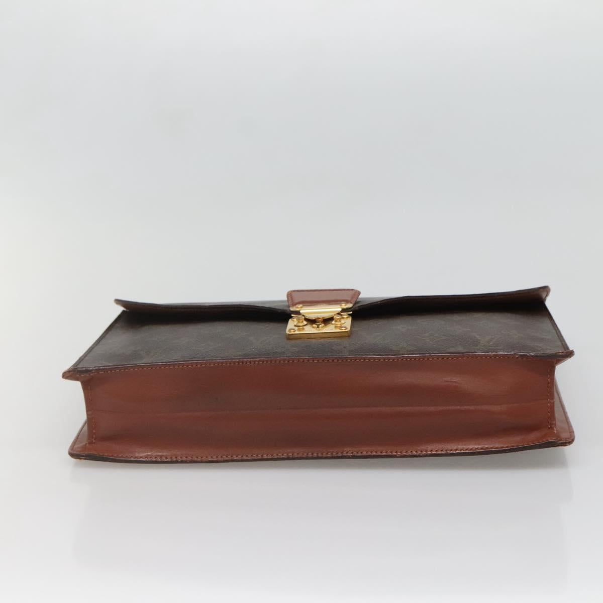 LOUIS VUITTON Monogram Porte Documents Bandouliere Bag M53338 Auth 136013