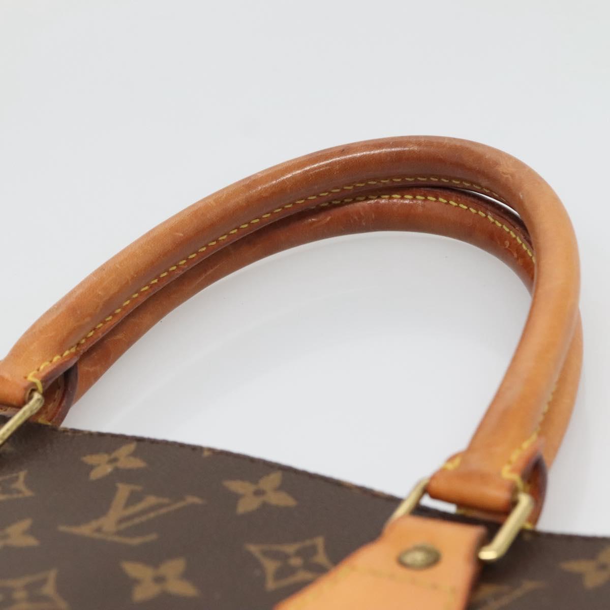 LOUIS VUITTON Monogram Sac Plat Hand Bag M51140 LV Auth 136014