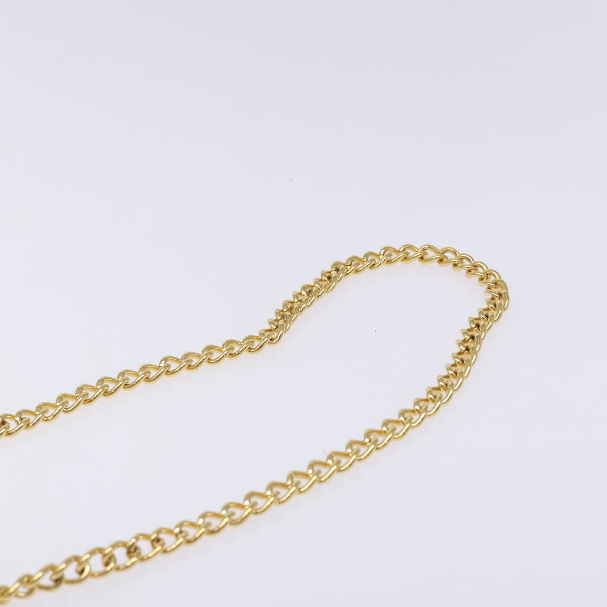 Salvatore Ferragamo Gancini Chain Shoulder Bag Leather Black Gold Auth 136021