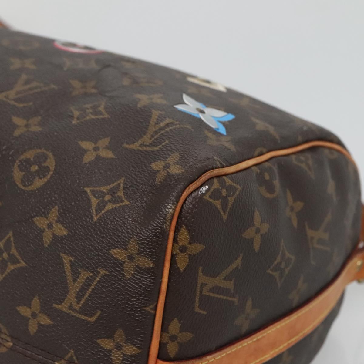 LOUIS VUITTON Love Block Speedy Bandouliere 30 Bag 2way M44365 Auth 136029
