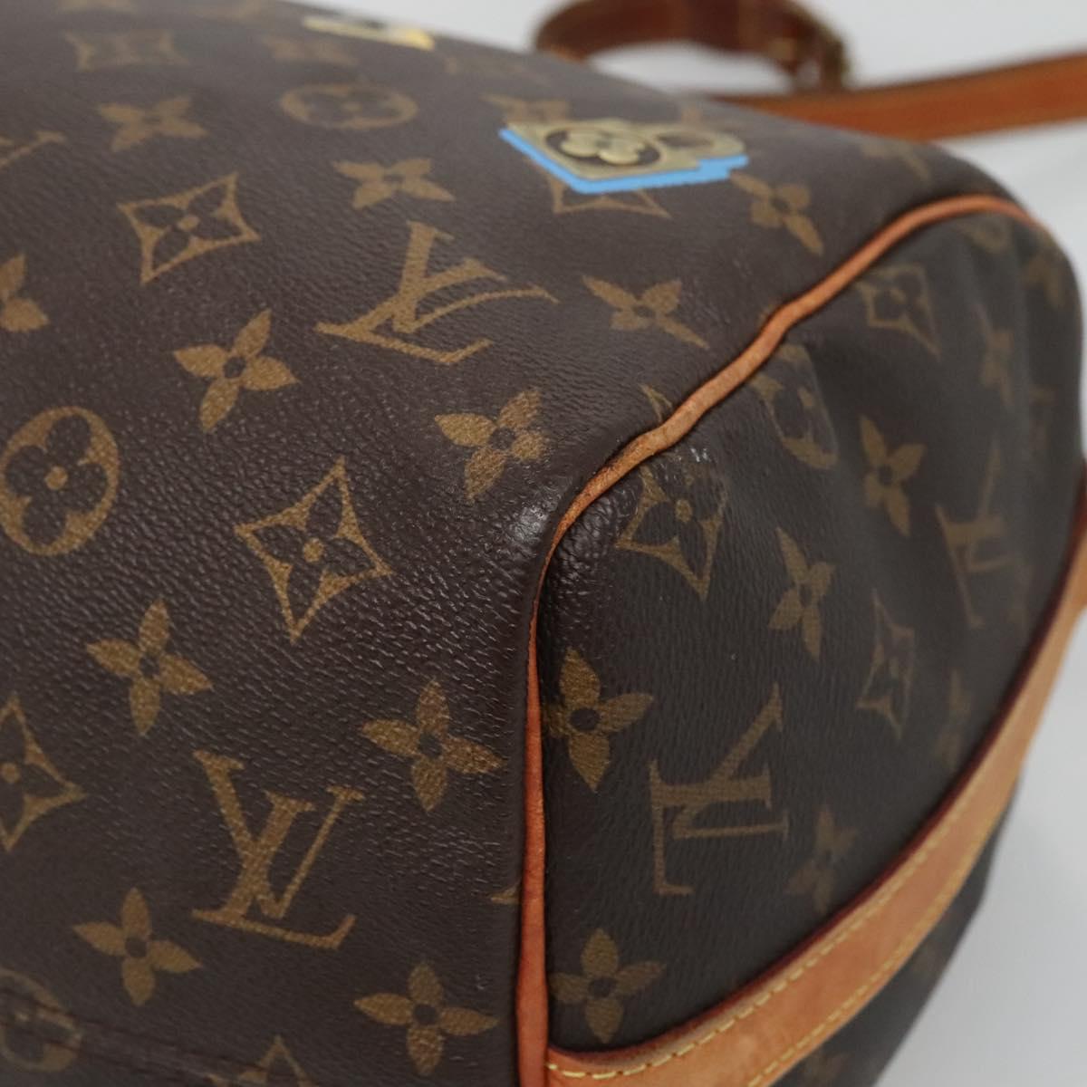 LOUIS VUITTON Love Block Speedy Bandouliere 30 Bag 2way M44365 Auth 136029