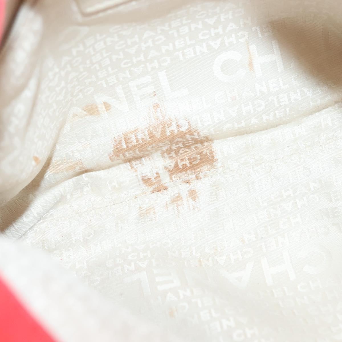 CHANEL Chain Shoulder Bag Lamb Skin Pink Silver CC Auth 136054