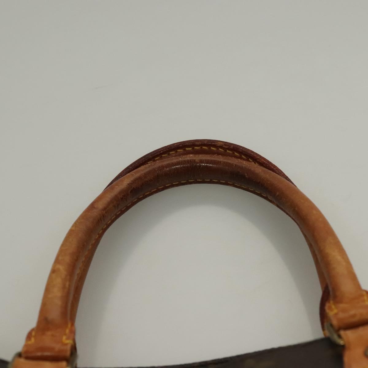 LOUIS VUITTON Monogram Sac Plat Hand Bag M51140 LV Auth 136062