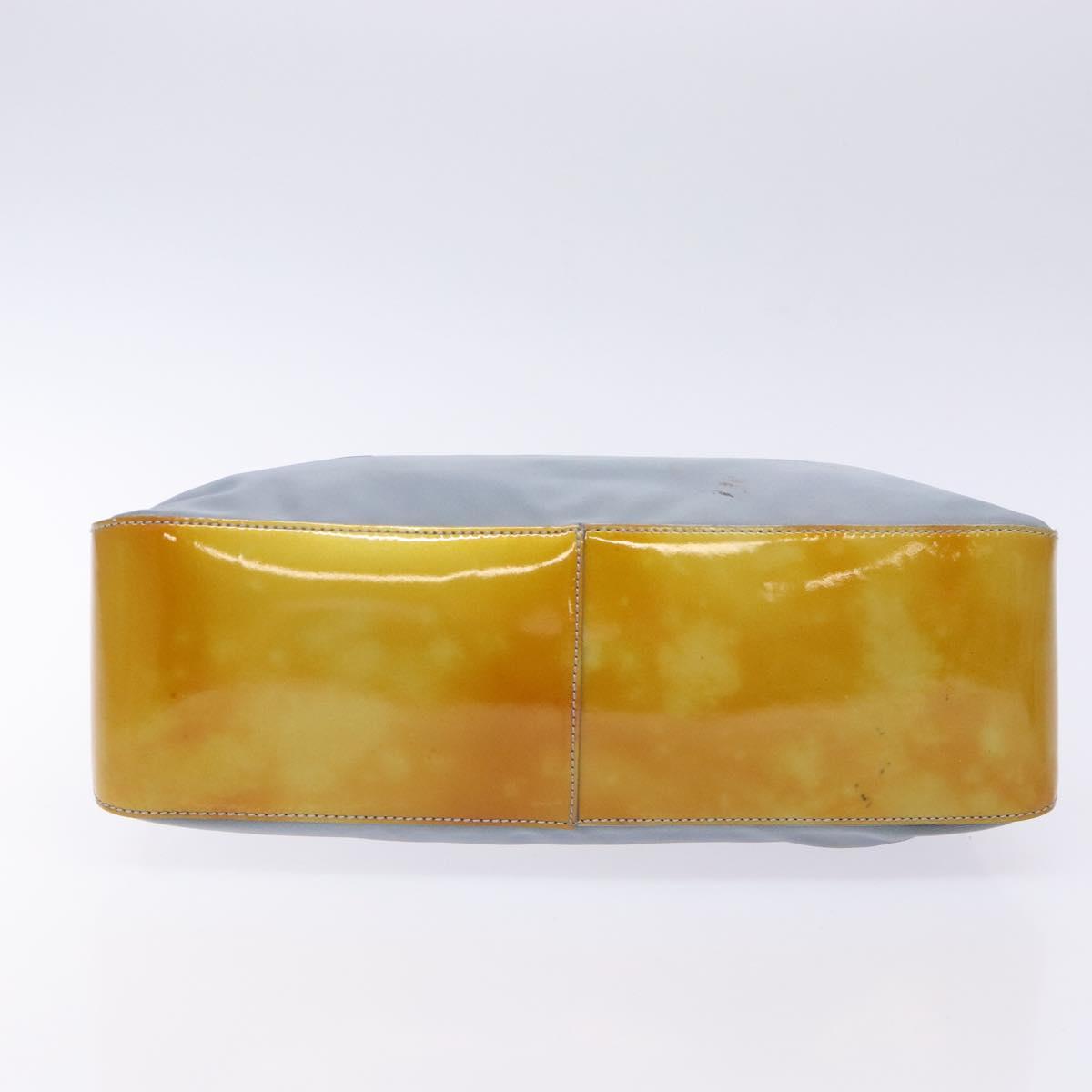 PRADA Hand Bag Nylon Light Blue Auth 136085