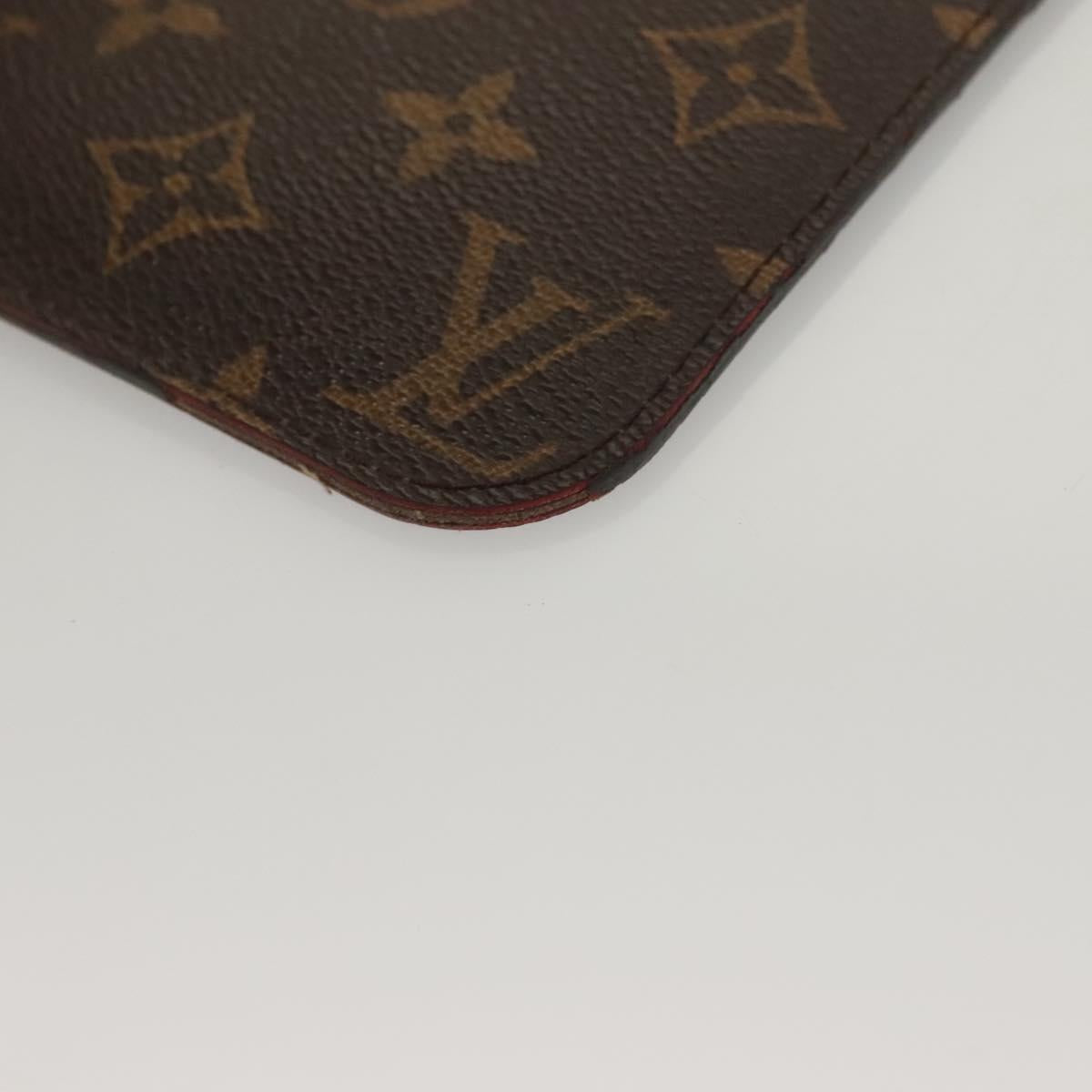 LOUIS VUITTON Monogram Neverfull PM Pouch Pouch LV Auth 136091