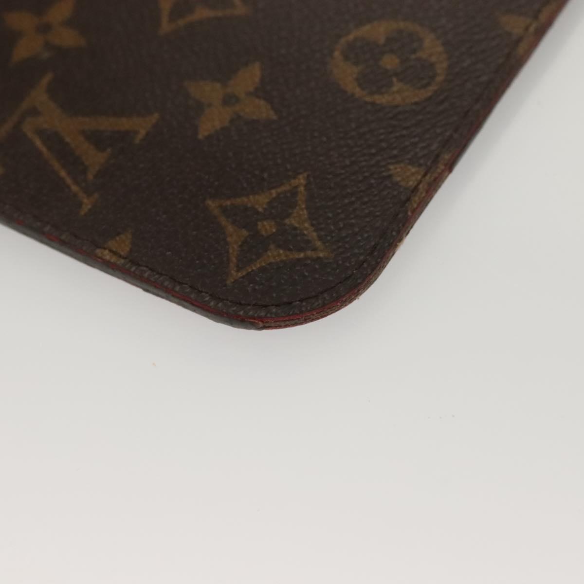 LOUIS VUITTON Monogram Neverfull PM Pouch Pouch LV Auth 136091