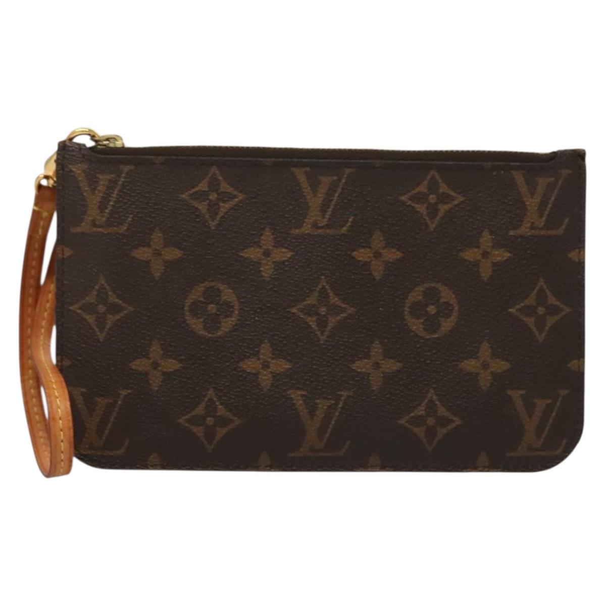 LOUIS VUITTON Monogram Neverfull PM Pouch Pouch LV Auth 136091