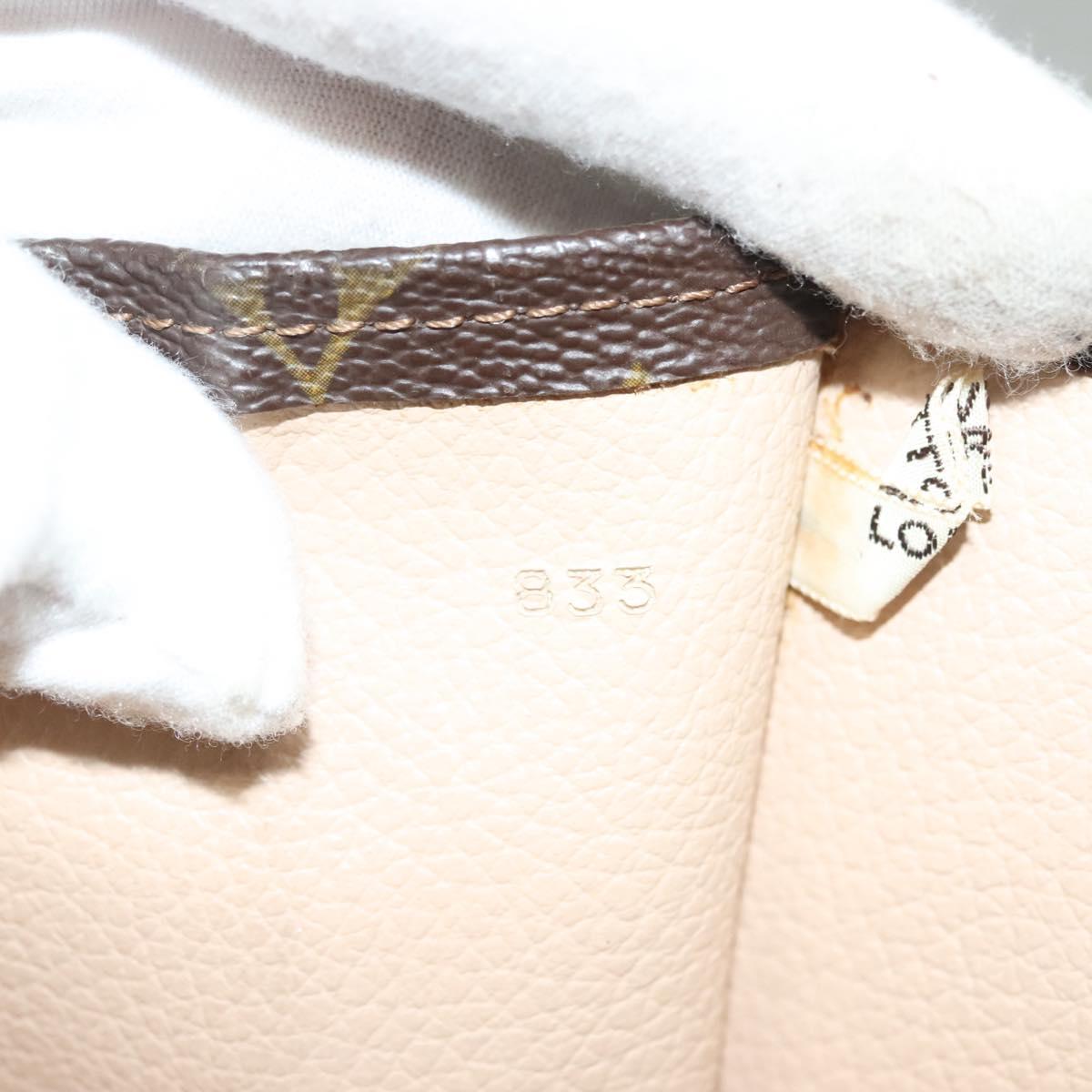 LOUIS VUITTON Monogram Sac Plat Hand Bag M51140 LV Auth 136093