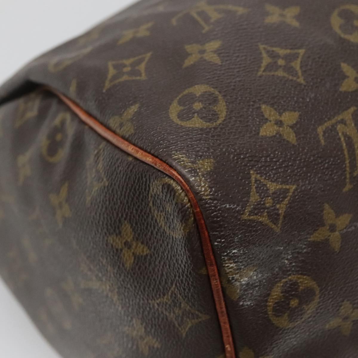 LOUIS VUITTON Monogram Speedy 35 Hand Bag M41524 LV Auth 136095