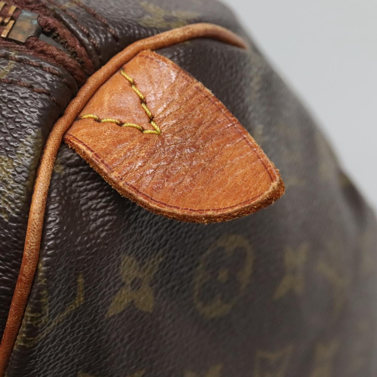 LOUIS VUITTON Monogram Speedy 35 Hand Bag M41524 LV Auth 136095