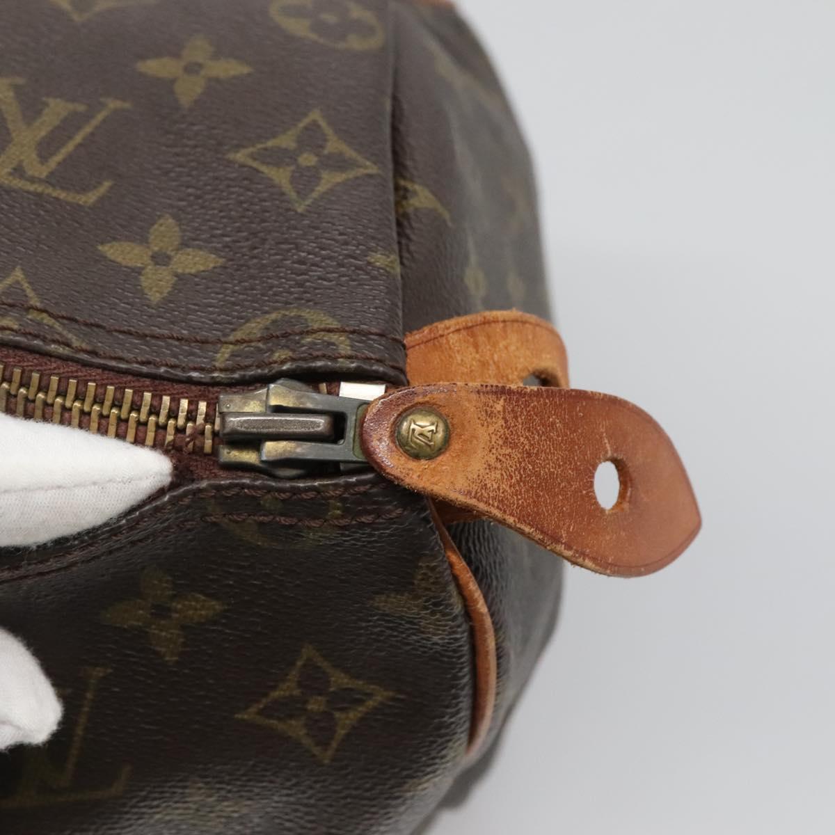 LOUIS VUITTON Monogram Speedy 35 Hand Bag M41524 LV Auth 136095