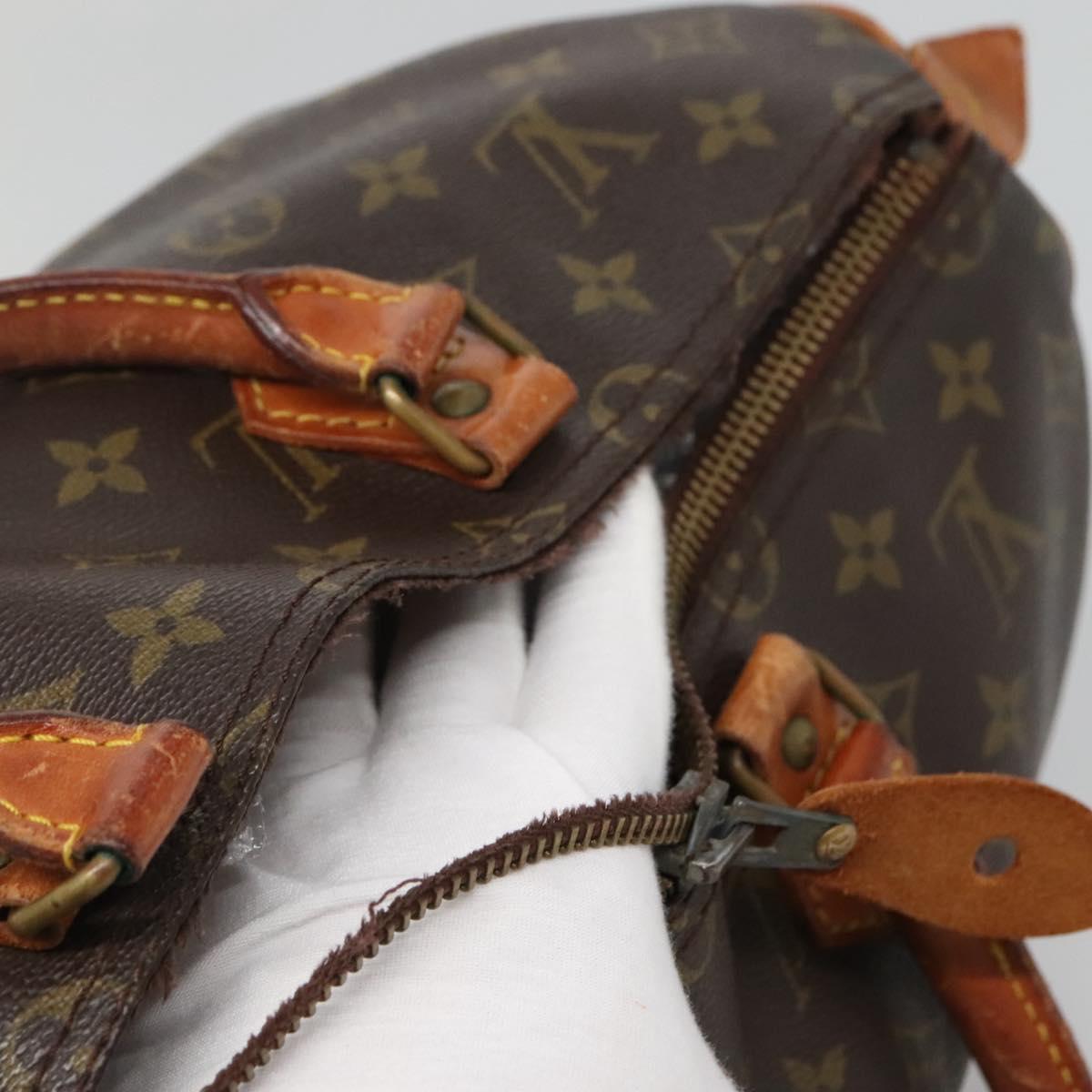 LOUIS VUITTON Monogram Speedy 35 Hand Bag M41524 LV Auth 136095