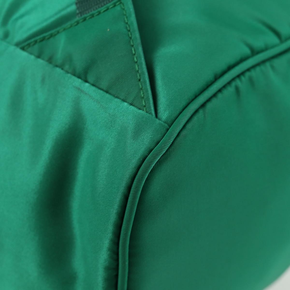 PRADA Backpack Nylon Green Silver Auth 136123V