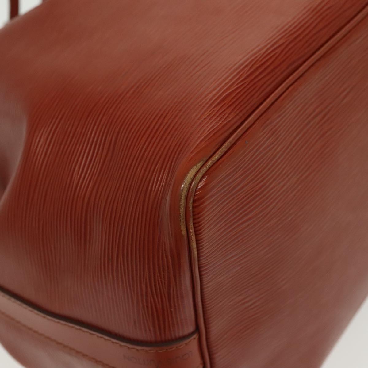 LOUIS VUITTON Epi Petit Noe Shoulder Bag Brown M44103 LV Auth 136152