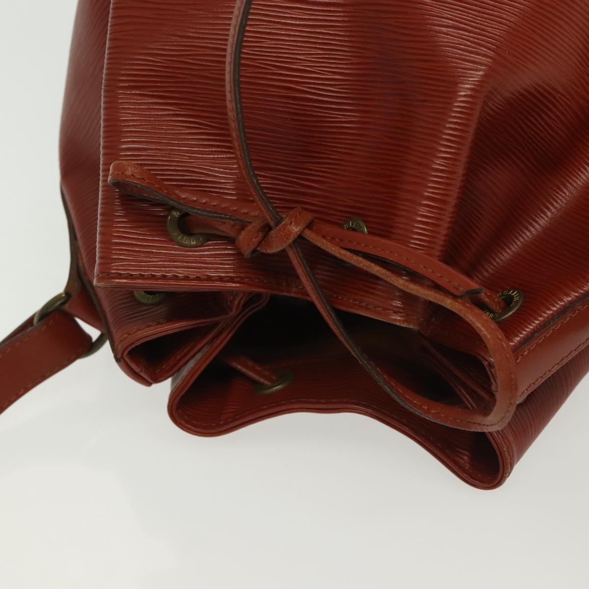 LOUIS VUITTON Epi Petit Noe Shoulder Bag Brown M44103 LV Auth 136152
