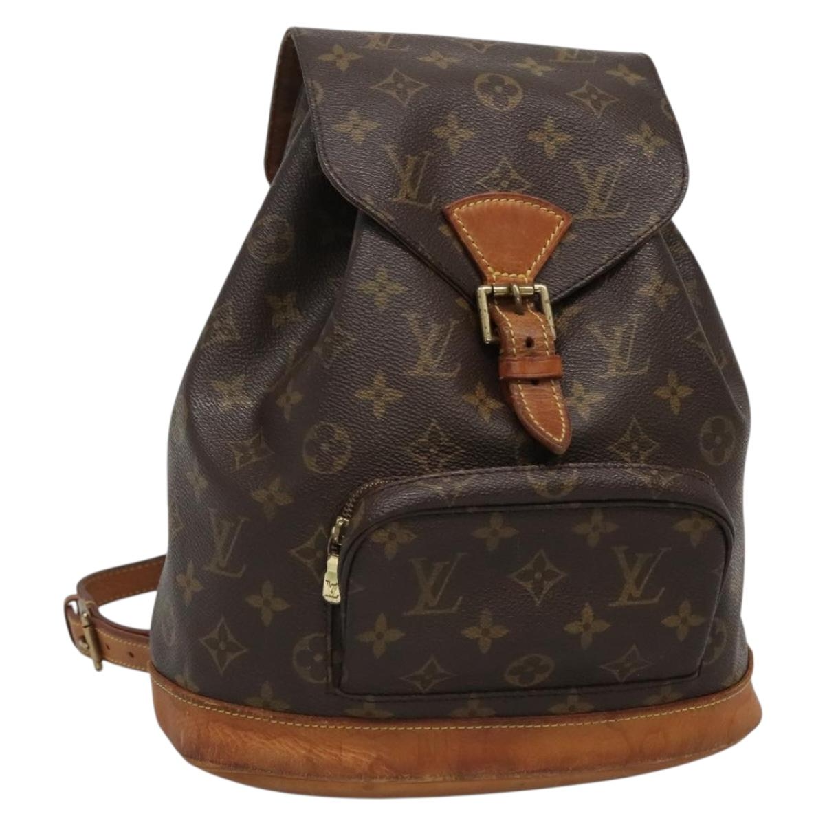 LOUIS VUITTON Monogram Montsouris MM Backpack M51136 LV Auth 136169