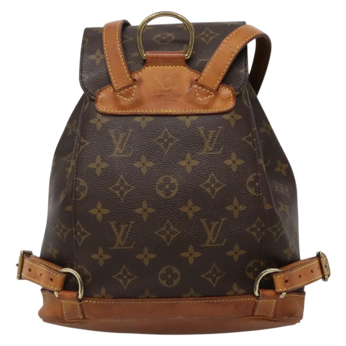 LOUIS VUITTON Monogram Montsouris MM Backpack M51136 LV Auth 136169