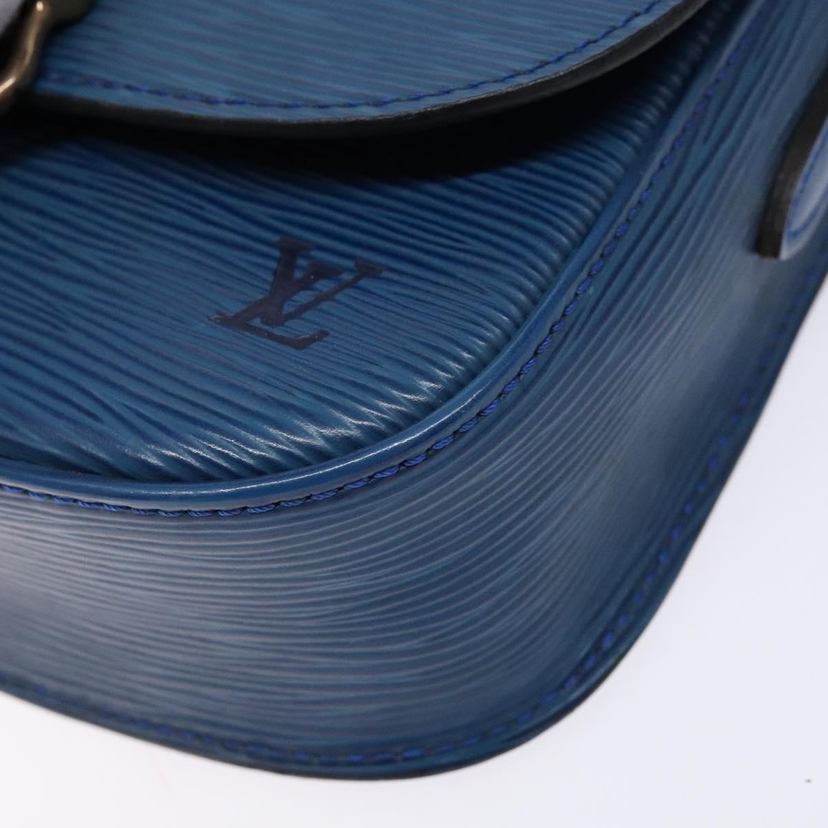 LOUIS VUITTON Epi Saint Cloud PM Shoulder Bag Blue M52195 LV Auth 136174