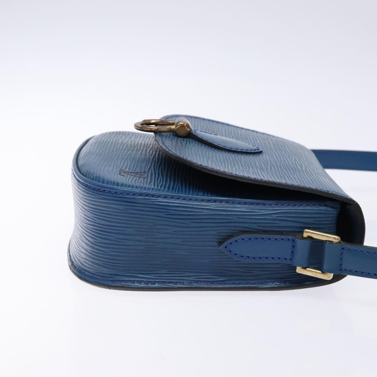 LOUIS VUITTON Epi Saint Cloud PM Shoulder Bag Blue M52195 LV Auth 136174