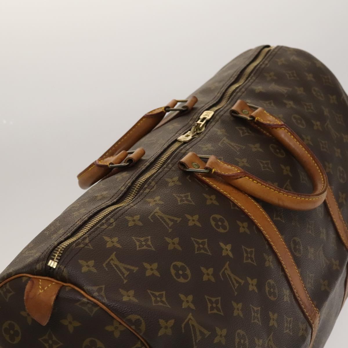 LOUIS VUITTON Monogram Keepall 55 Boston Bag M41424 LV Auth 136180